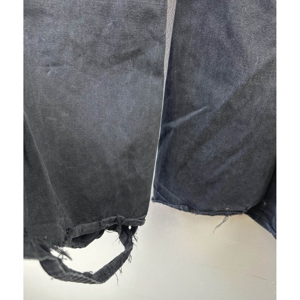 Tripp NYC Wide Leg Size 11 Jeans Black Goth Emo Punk Rave Chain Buckle 34" Waist - Picture 15 of 16